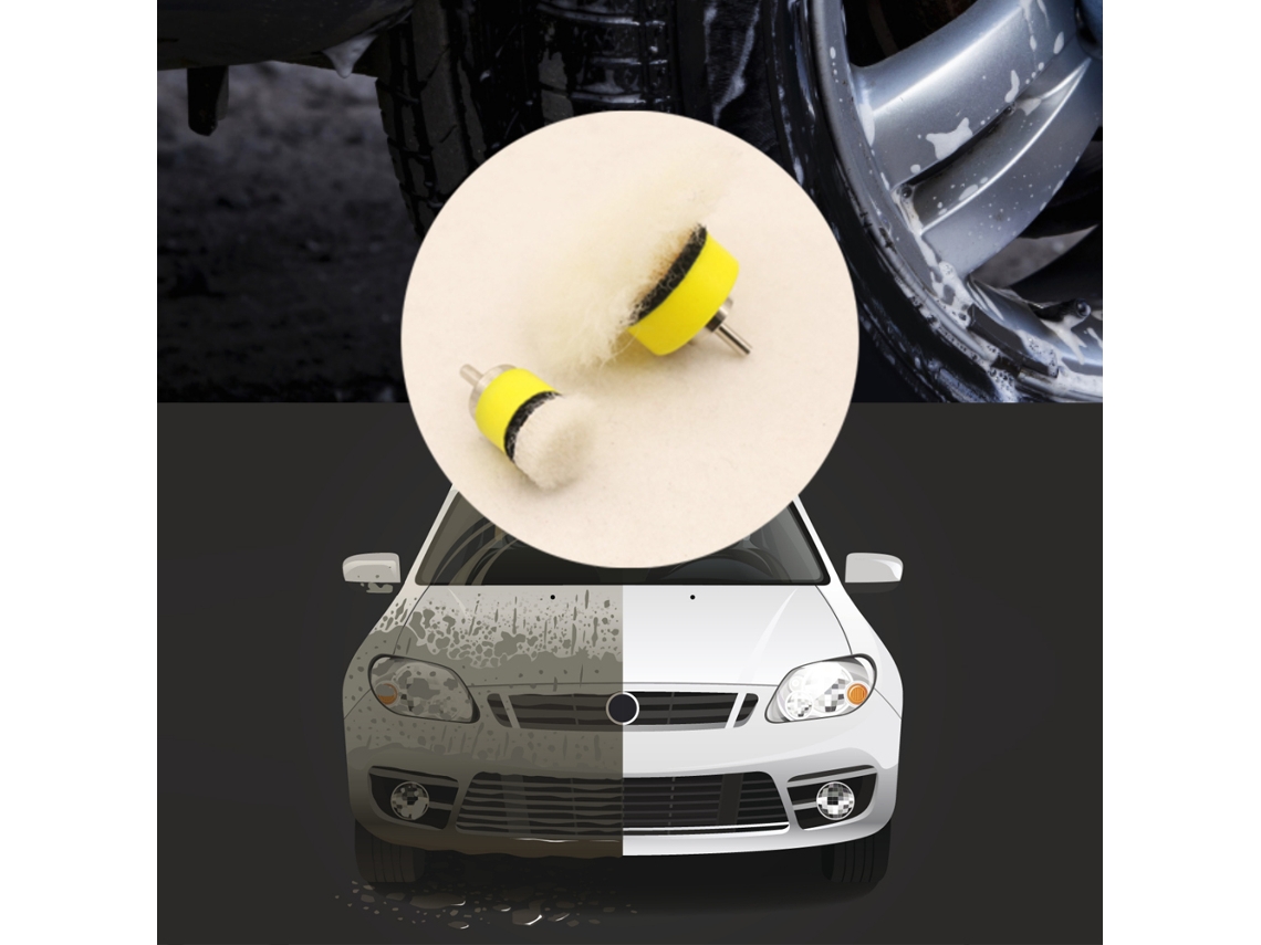Conjunto de 13 discos de polimento automotivo (esponjas de polimento para detalhamento, compatíveis com Flexiveis de Fixação Haste)
