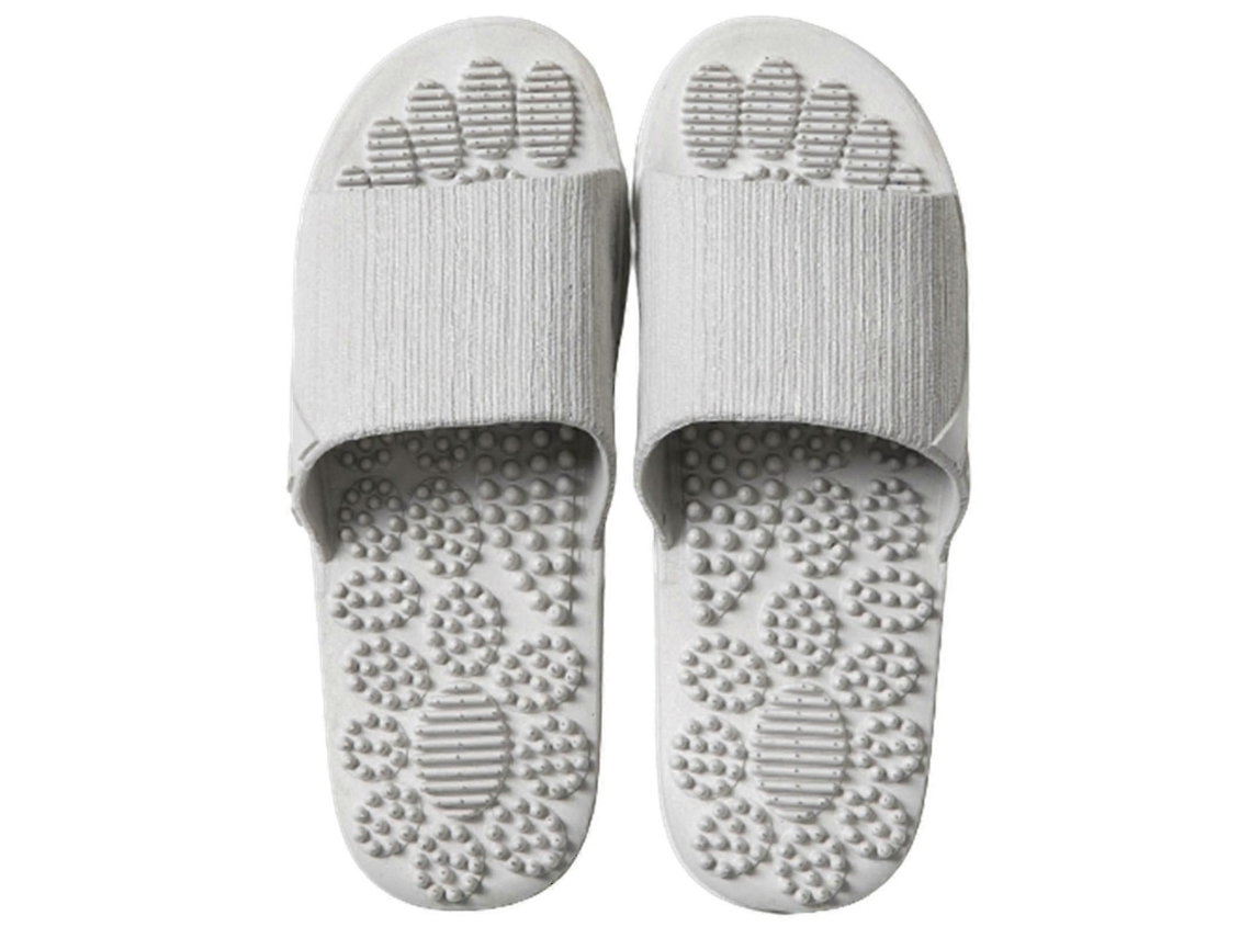 Chinelo De Massagem Luxo Com Massageador Acupressão Para Os Pés, Contas Alívio Do Estress E Nos Pés.