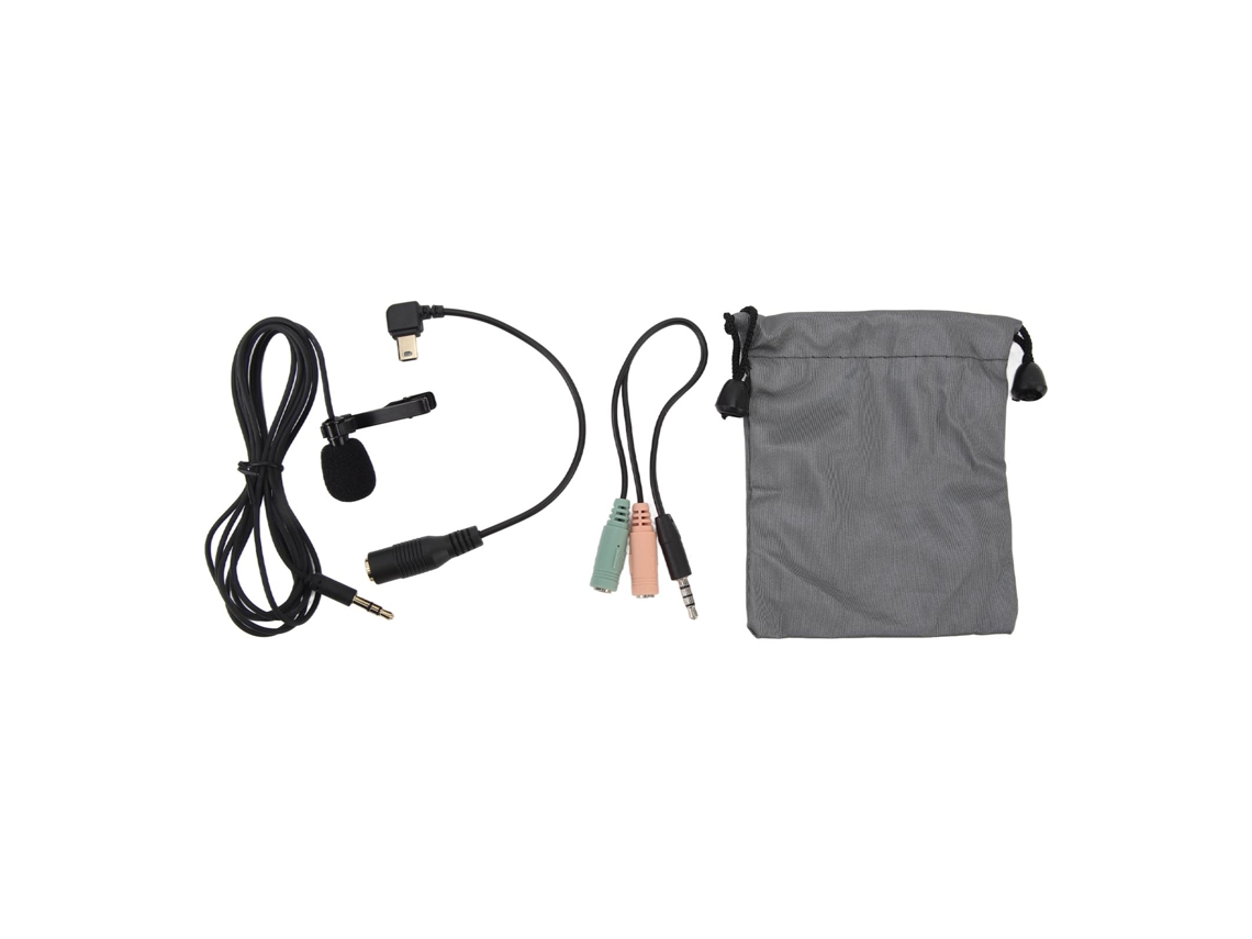 Lavalier Lapel Microphone Omnidirectional Noise Reduction Plug And Play Mini Clip On Mic For Live Streaming Vlog Interview LAXISCREED