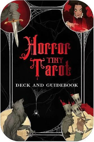 Livro Horror Tiny Tarot Deck and Guidebook de Aria Gmitter (Inglês)