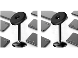 Conjunto de 2 Suportes para Celular Veicular com Ímãs Potentes, Rotação de 360° e Estrutura em Liga Metálica. SFUSHOS