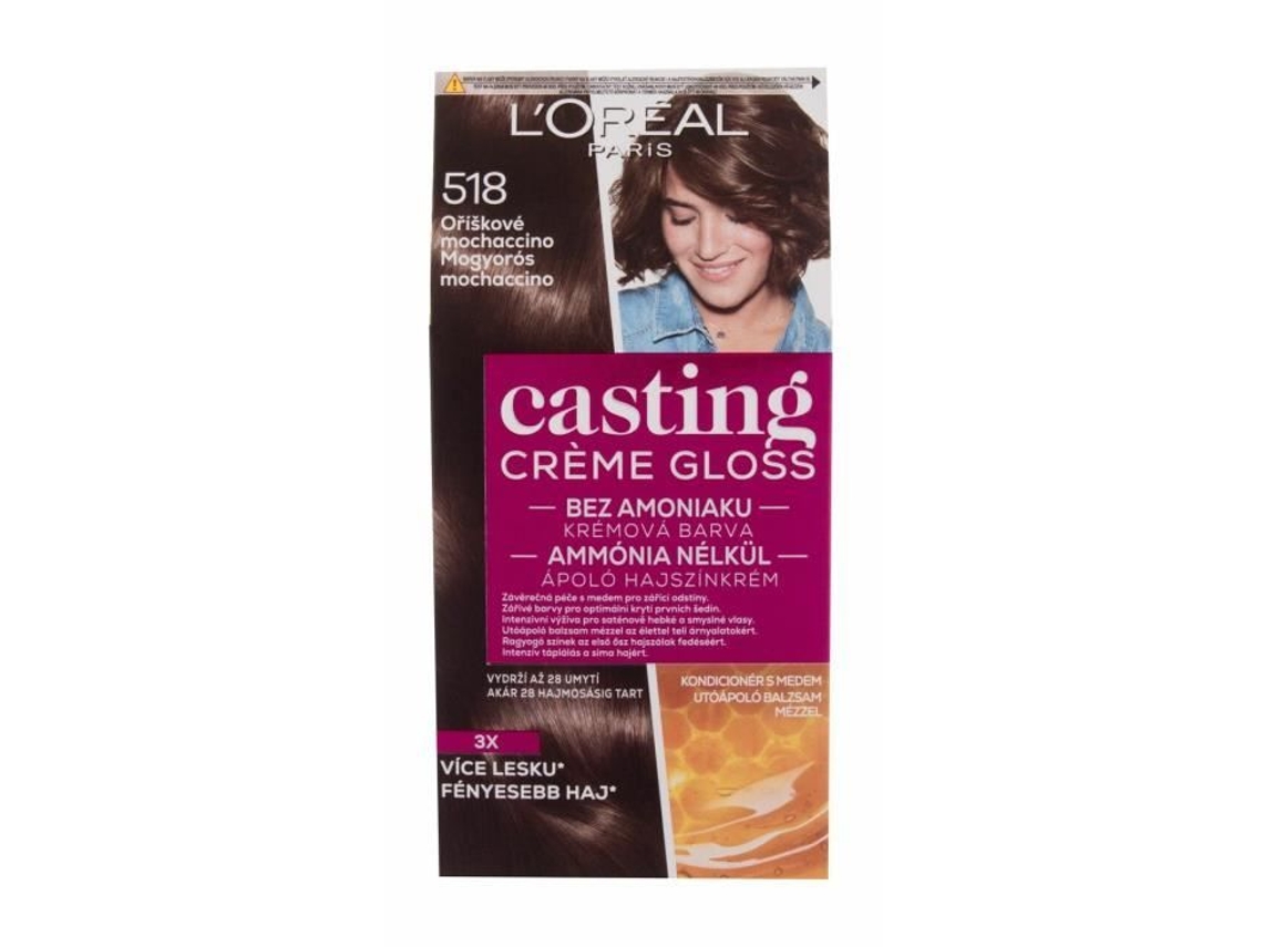 48ml Loréal Paris Casting Creme Gloss, 518 Noisette Mochaccino, Cor De Cabelo