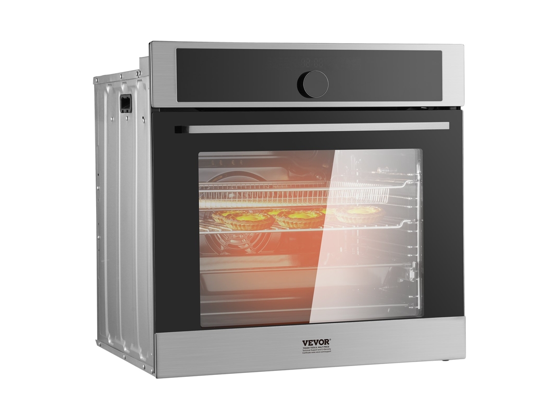 Forno de Parede Embutido VEVOR Forno Elétrico Individual 76 L 16 Funções