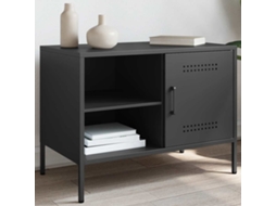 Vidaxl Móvel De Tv 68x39x50,5 Cm Aço Preto