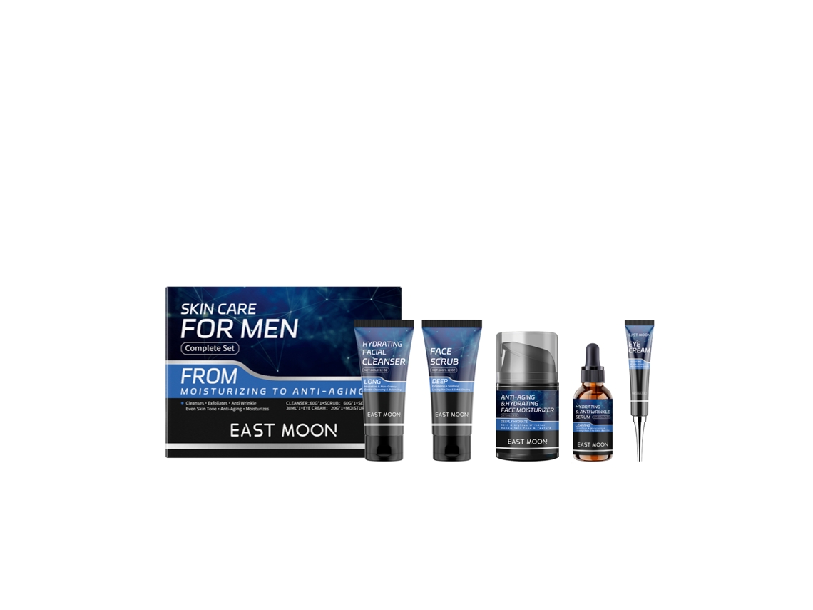 Cuidados Faciais Diários para Homens, Kit LAXISCREED com Fórmula Natural e Eficaz