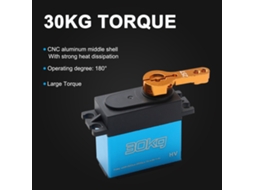 Mali servo Digital 30kg Engrenagem Metal Água Resistente para Carros Rc Robôs Barcos 1/8 1/10 1/12 com Braço 25t