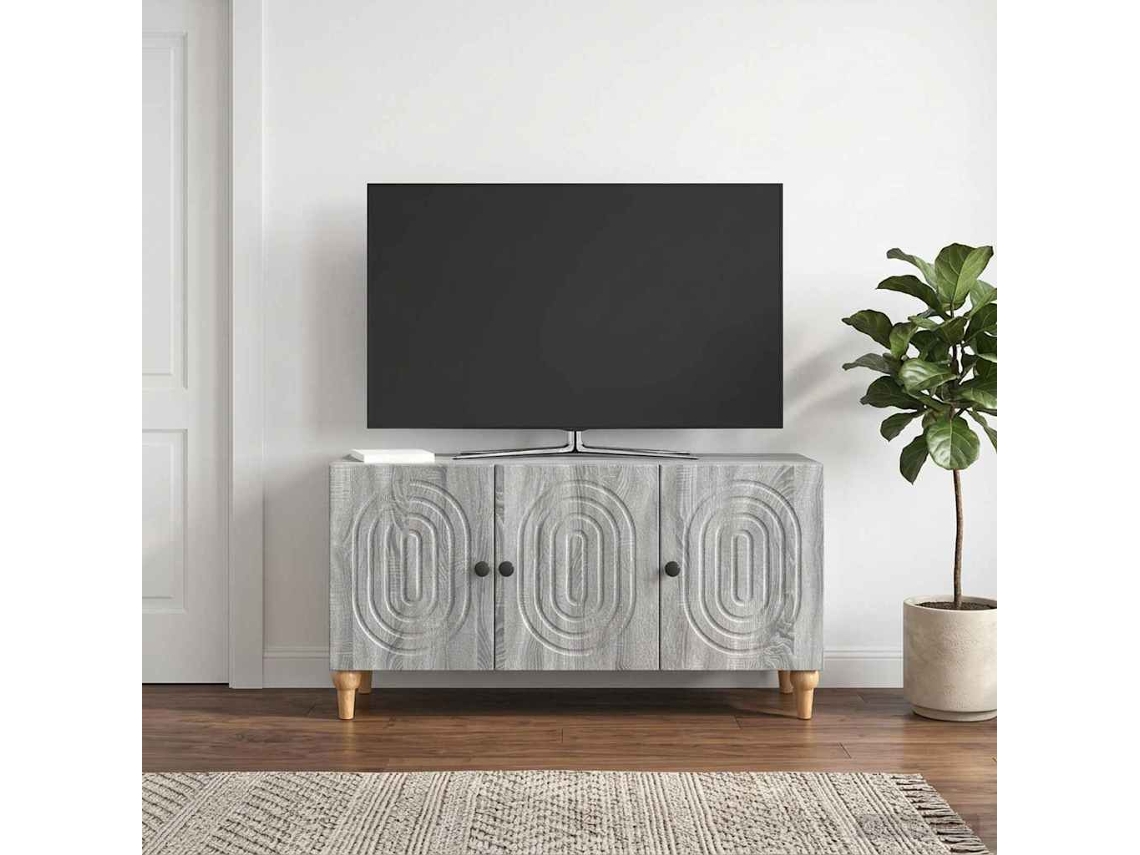 Vidaxl Gabinete Para Tv Sonoma Cinzento 99 X 34,5 X 50 Cm
