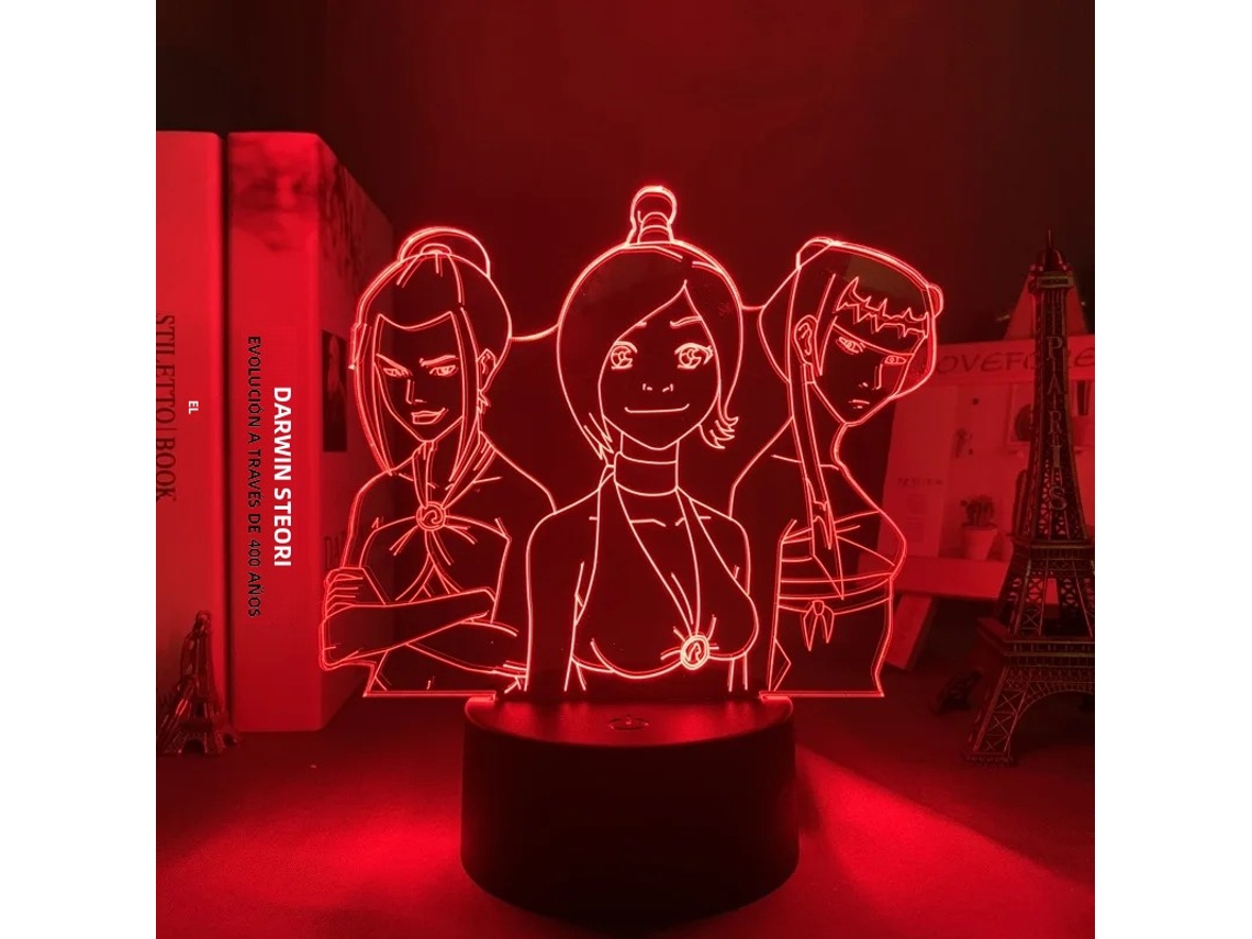(estilo 13) Luz Led 3d Anime Avatar: A Lenda De Aang