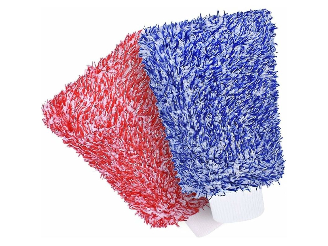 Luva De Lavagem Em Chenille, Microfibra, Alta Absorção, Para Carro, Uso Doméstico