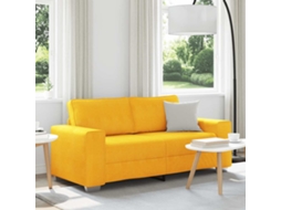 Vidaxl Sofá-luvas 180x77x82 Cm Tecido Corduroy Amarelo-claro