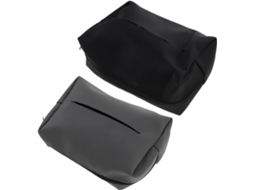 Conjunto De 2 Porta-lenços Papel Para Carro Com Base Ventosa Antiderrapante,caixa Lenços Em...
