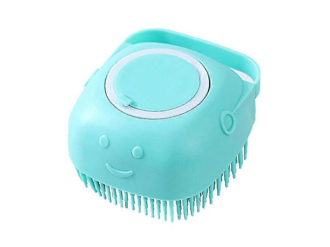 Escova De Esfregar Com Dispenser De Sabão – Azul