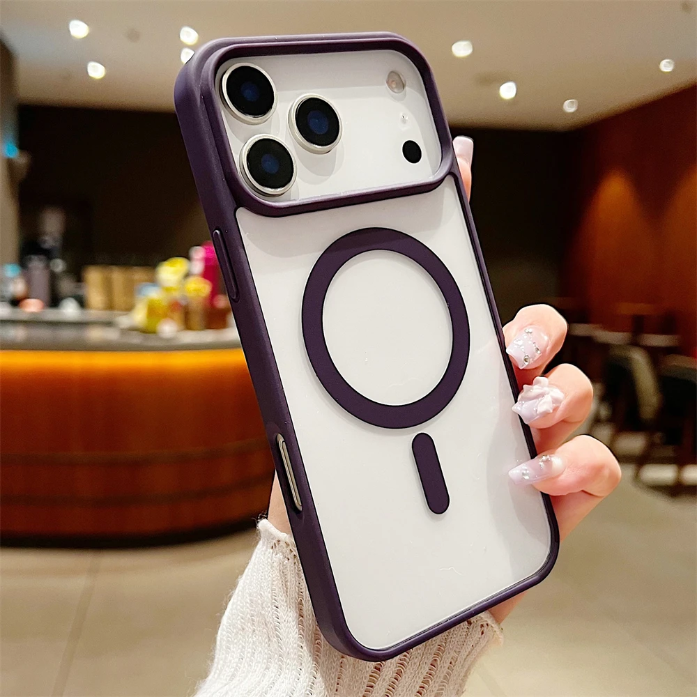 (roxo Escuro, Iphone 13) Capa Ultrafina E Resistente A Impactos, Hipoalergênica E Compatível Com Carregamento Sem Fio Magnético.