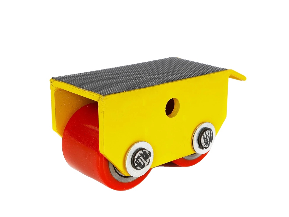 Transportador De Máquinas Industriais, Capacidade De Carga Pesada, Construção Durável, Amarelo