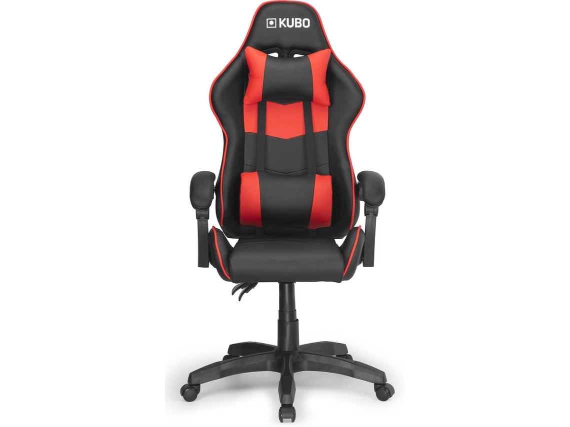 Cadeira Gaming KUBO Vermelha (Até 130 kg - Elevador a Gás Classe 3)