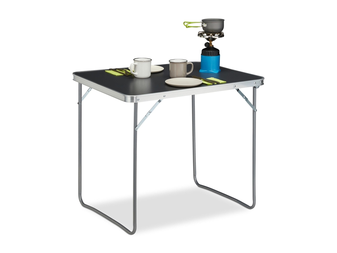 Mesa Dobrável De Camping Em Alumínio Para 4 Pessoas