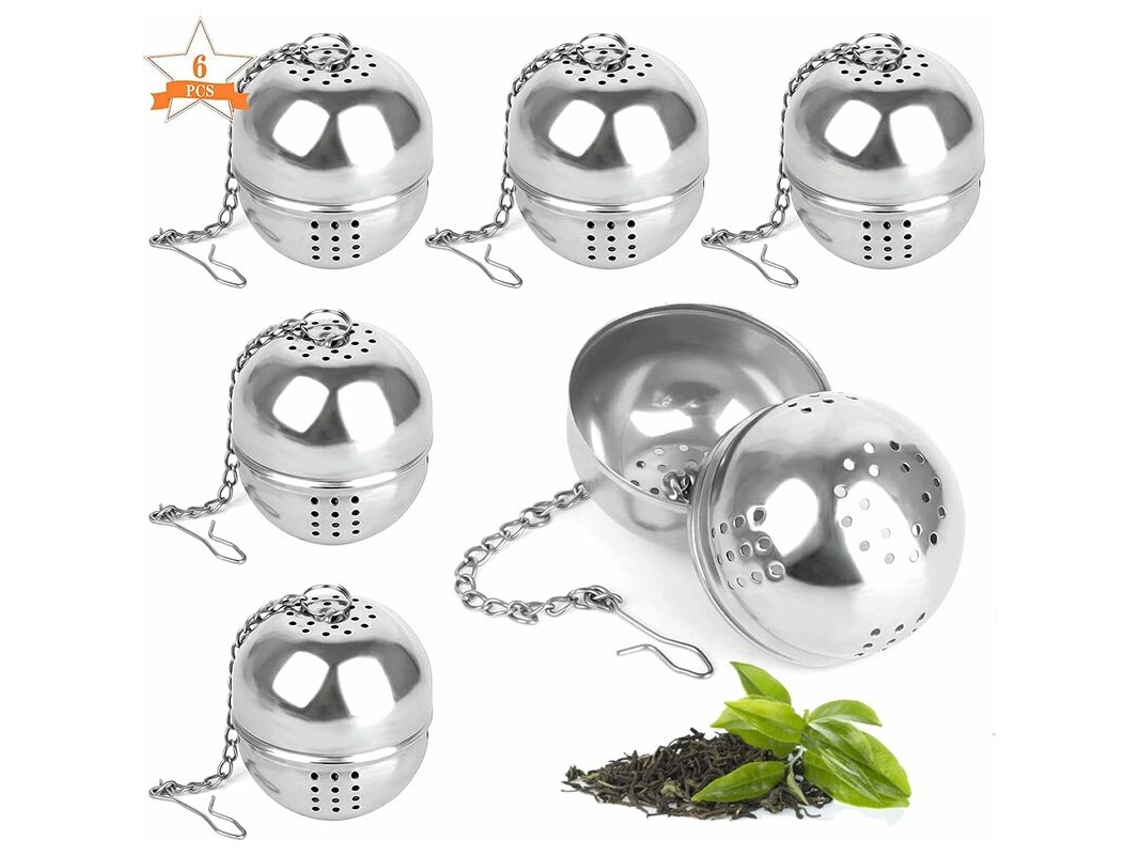 Infusor De Chá, 6 Infusores De Chá Em Aço Inoxidável, Chá