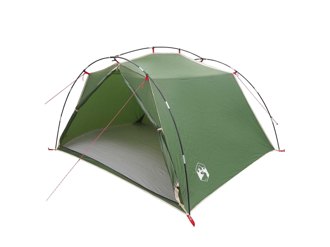 Conjunto 1 Tenda Túnel Vidaxl Verde Poliéster (4 Pessoas)