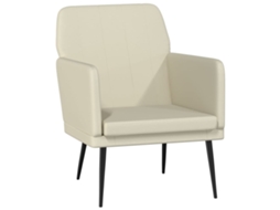 Armchair, Armchairs Vidaxl Creme Couro Artificial