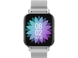 M96 Unisex Smartwatch Smart Pulseiras Bluetooth Touch Screen Monitor De Freqüência Cardíaca Medição De Pressão Arterial Yizhood (prata)