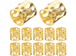 Presilhas De Cabelo Em Liga De Zinco Dourado, Conjunto Com 30 Acessórios Trançados