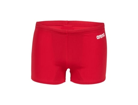 Short de Natação Masculino em Equipe Sólido Vermelho Branco Arena