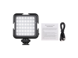 Andoer Luz Led Ultra Brillante 42led 6000k Regulável Com Cold Shoe Para Câmeras Canon Nikon Sony Iluminação De Vídeo E Fotografia