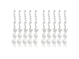 2026 10pcs Joyas de Pelo Mariposas Plateadas para Trenzas Y Dreadlocks