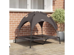 Vidaxl Cama Para Cachorro Manual Castanho 92 X 77 X 82,5 Cm Aço