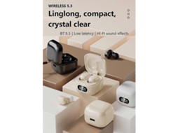 Fones De Ouvido Bluetooth Pequenos, Portáteis, Invisíveis E Sem Fio, Com Display De Energia E Cancelamento De Ruído Para Dormir E Trabalhar. Ly Ebike