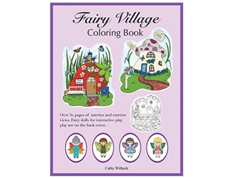 Livro Fairy Village Coloring Book A coloring book with fairy paper dolls de Cathy Witbeck (Inglês)
