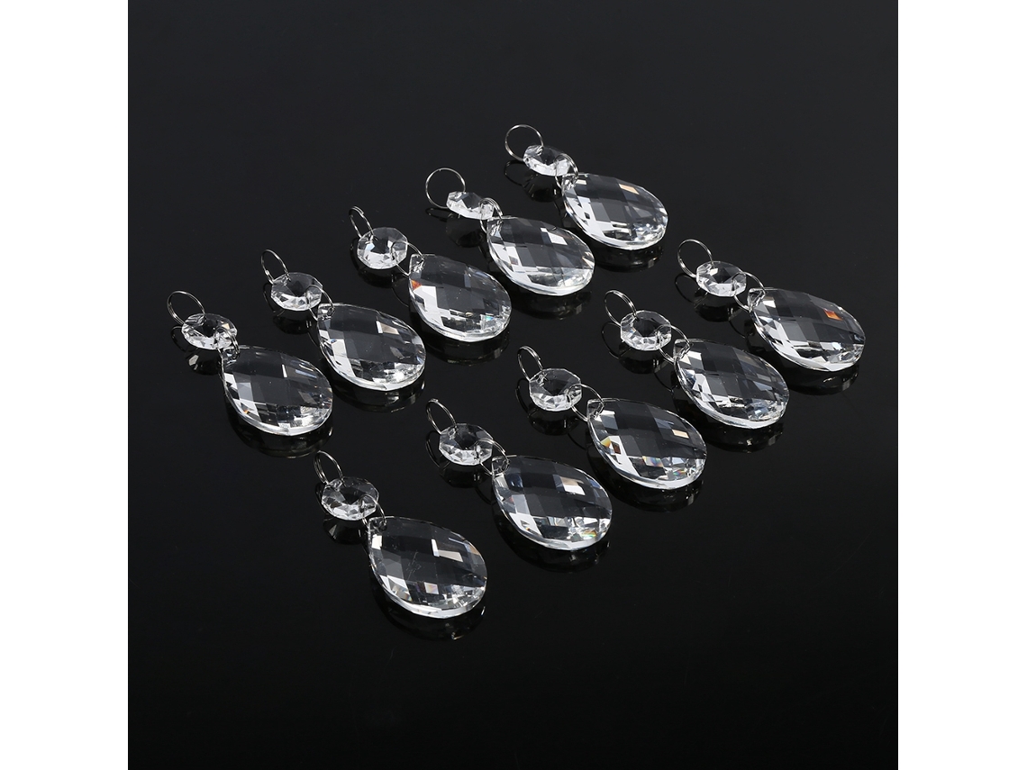 10pcs Pingentes de Cristal de Vidro Gotas para Lustres DIY com S/MARCA