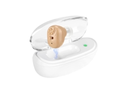 Aparelho Auditivo Recarregável Para Idosos, Amplificador Auditivo Intra-auricular Para Adultos, Uso Em Um Ouvido (bege)