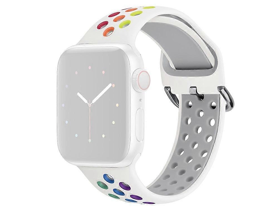 Lurelia Pulseira De Silicone Macio Compatível Com Apple Watch Series 9, 8, 7, 41 Mm/ 6, 5, 4 Se, (2022), 40/ 3, 2, 1, 38 (2023)