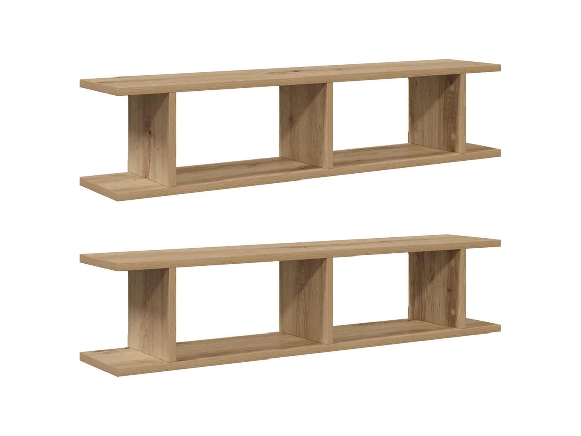 Wall Shelf, Wall Shelves Vidaxl Marrom Madeira Processada (90 X 18 X 20 Cm)