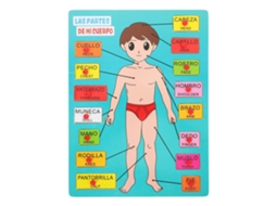 Lurelia Puzzle Madeira De Madeira Com Cores, Para Aprendizagem Infantil