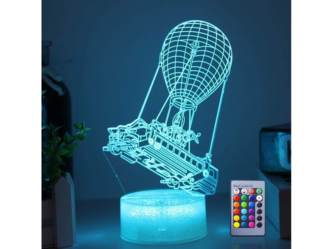 Luminária Noturna Led com Efeito 3d Vision para Sala de Jogos Battlebus, Ff BRILVIBERA