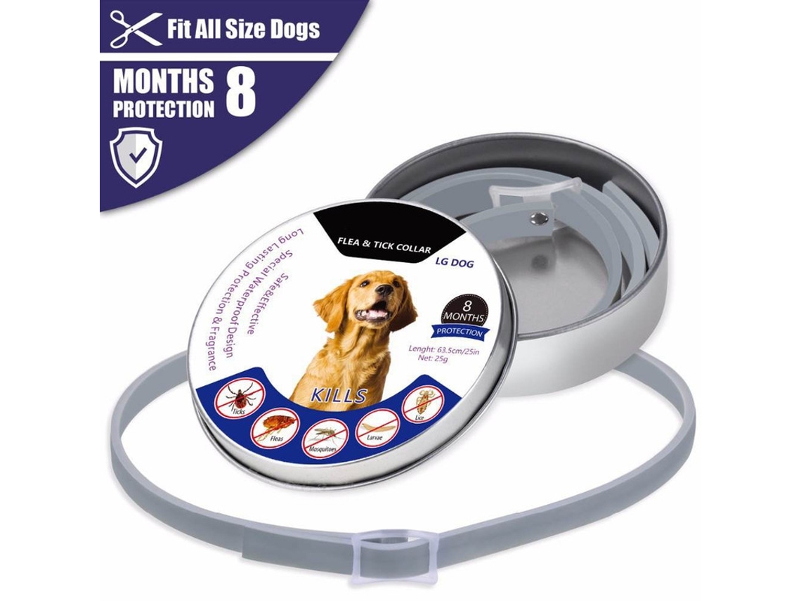 Colar Antipulgas e Anti mosquitos para Cães e Gatos, com 63,5 Cm de Comprimento, Indispensável no Verão Ao Ar Livre, Ergonômico, Uso Diário STELASPLEN