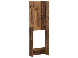 Vidaxl Armário De Banheiro Breda Madeira Antiga 66 X 25,5 X 190 Cm