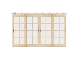 Vidaxl Kit Ferragens P/ Porta Deslizante 366cm Aço Inoxidável Prateado