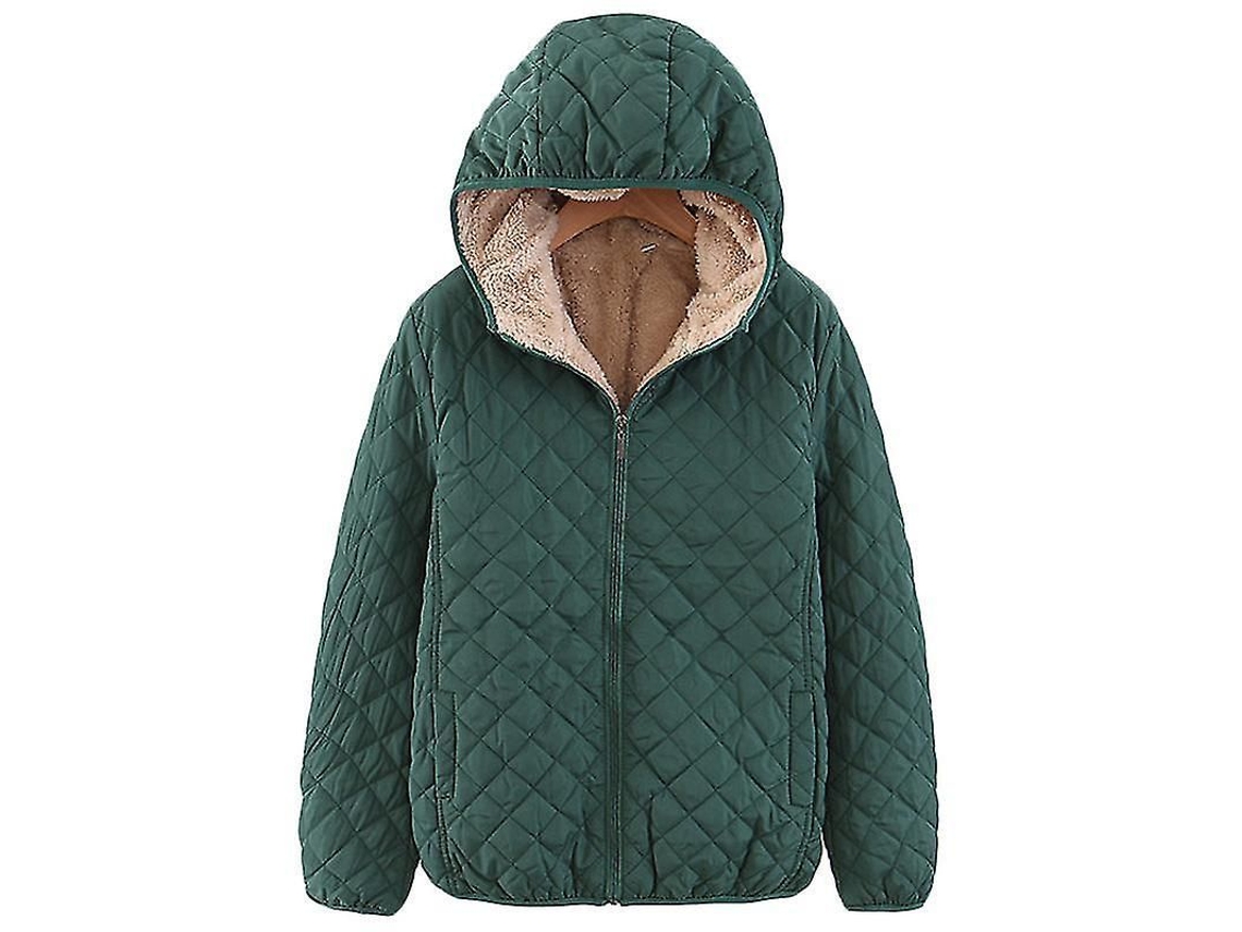 2026 chaquetas para Mujer com Forro de Felpa e Capuz Abrigos Outerwear