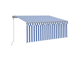 Retractable Awning, Retractable Awnings Vidaxl Azul Alumínio (3 X 2.5 M)