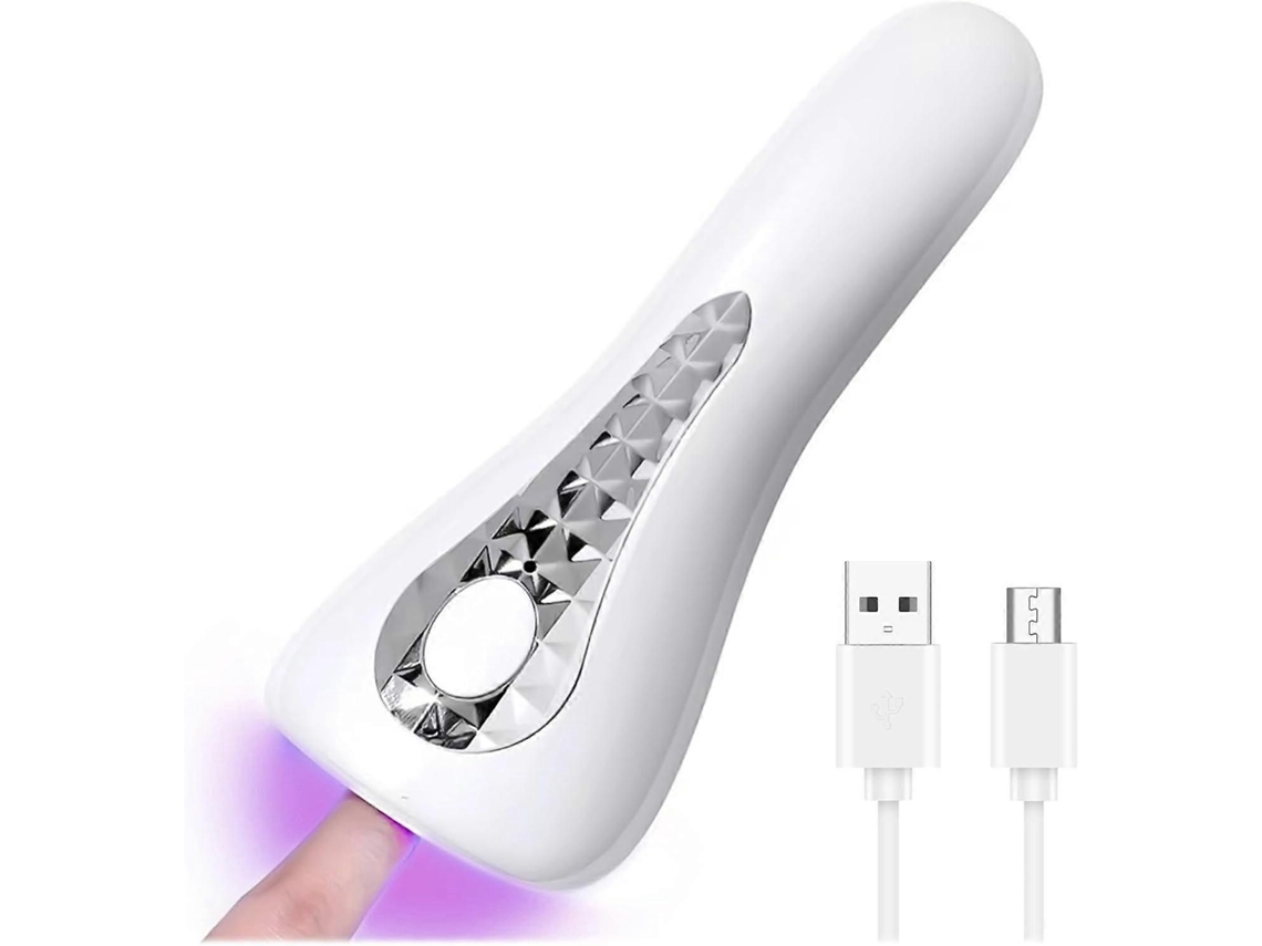 Mini lâmpada UV portátil para unhas de gel, recarregável, pequena, com LED GOKOCO.