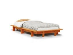 Bed Frame, Bed Frames Vidaxl Marrom Madeira De Pinho (100 X 200 Cm)