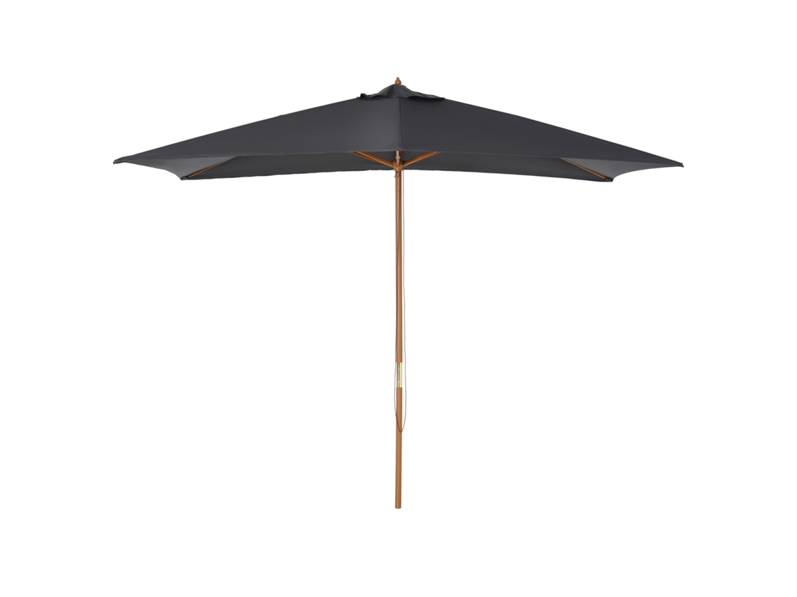Guarda-chuva de jardim retangular, 3x2x2,5 m, escuro cinza | S/MARCA
