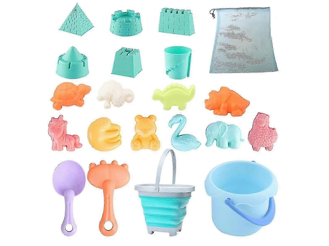 Conjunto De Brinquedos Praia Em Borracha Macia, Ideal Para Bebês Brincarem Na Água Ao Ar Livre. Balde Dobrável Perfeito Crianças -aquaforge