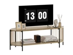 Rack para Tv Boho Até 55 Polegadas com Detalhes em Corda Natural ZACHARY