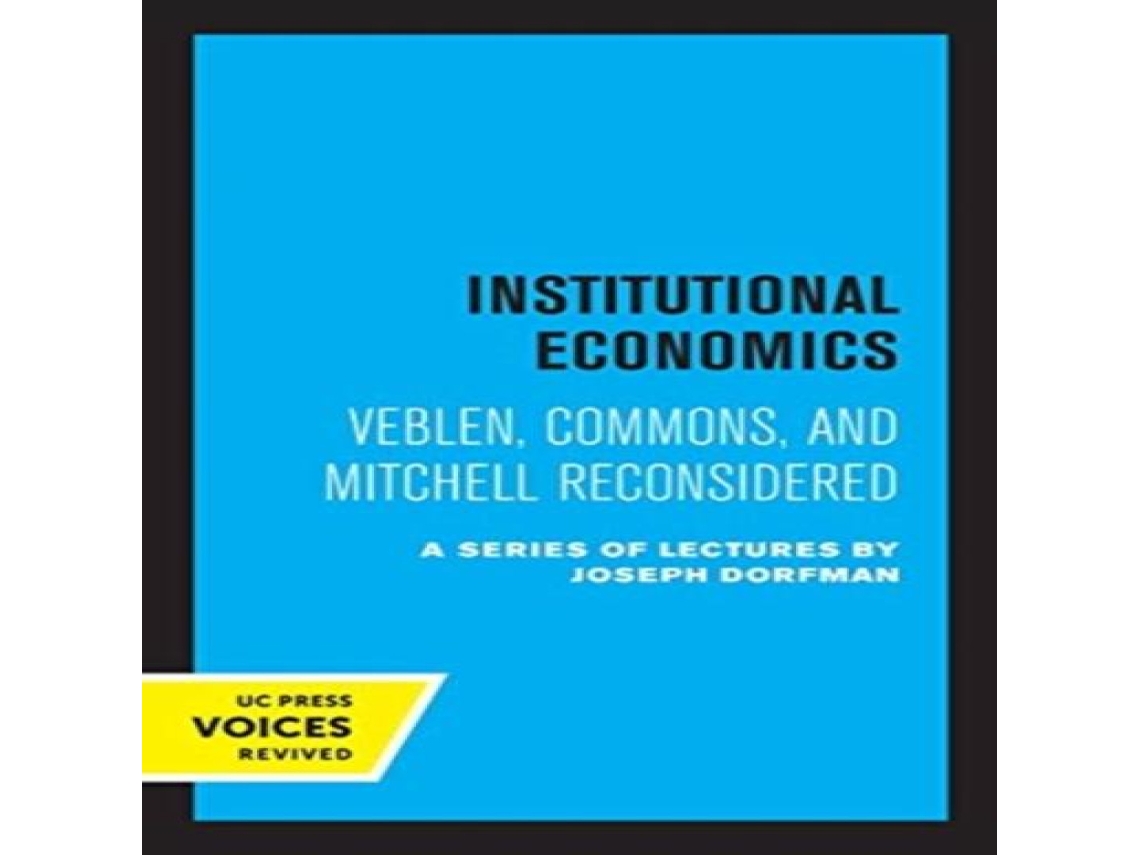 Livro Institutional Economics de Simon Kuznets (Inglês)