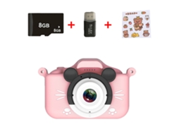 Câmera Hd 1080p Para Crianças Com Cartão De Memória De 8 Gb Brilvibera