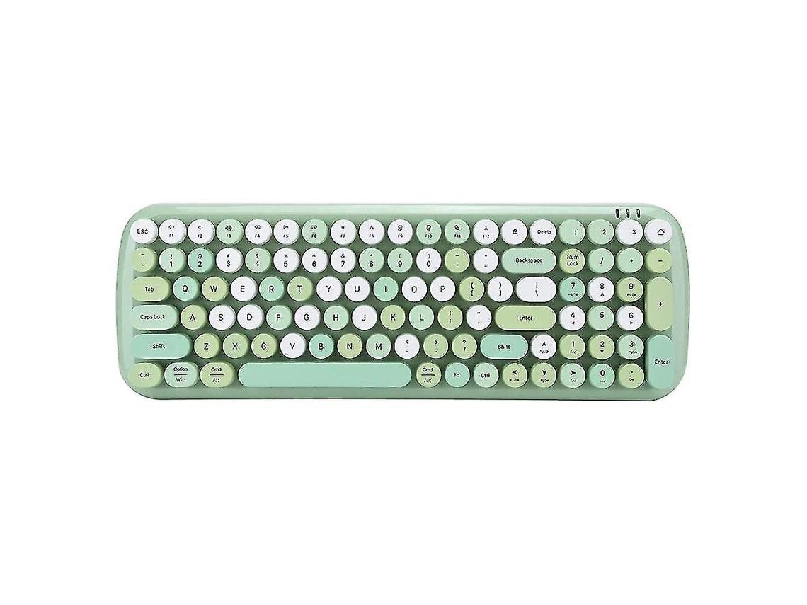 Teclado Qwert Sem Fio Ergonômico Para Computador, Teclado Multidispositivo Para Teclado Sem Fio Bluetooth 5.1 Everley891